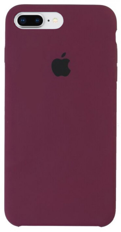 Чехол Silicone Case для iPhone 7/8 Plus марсала